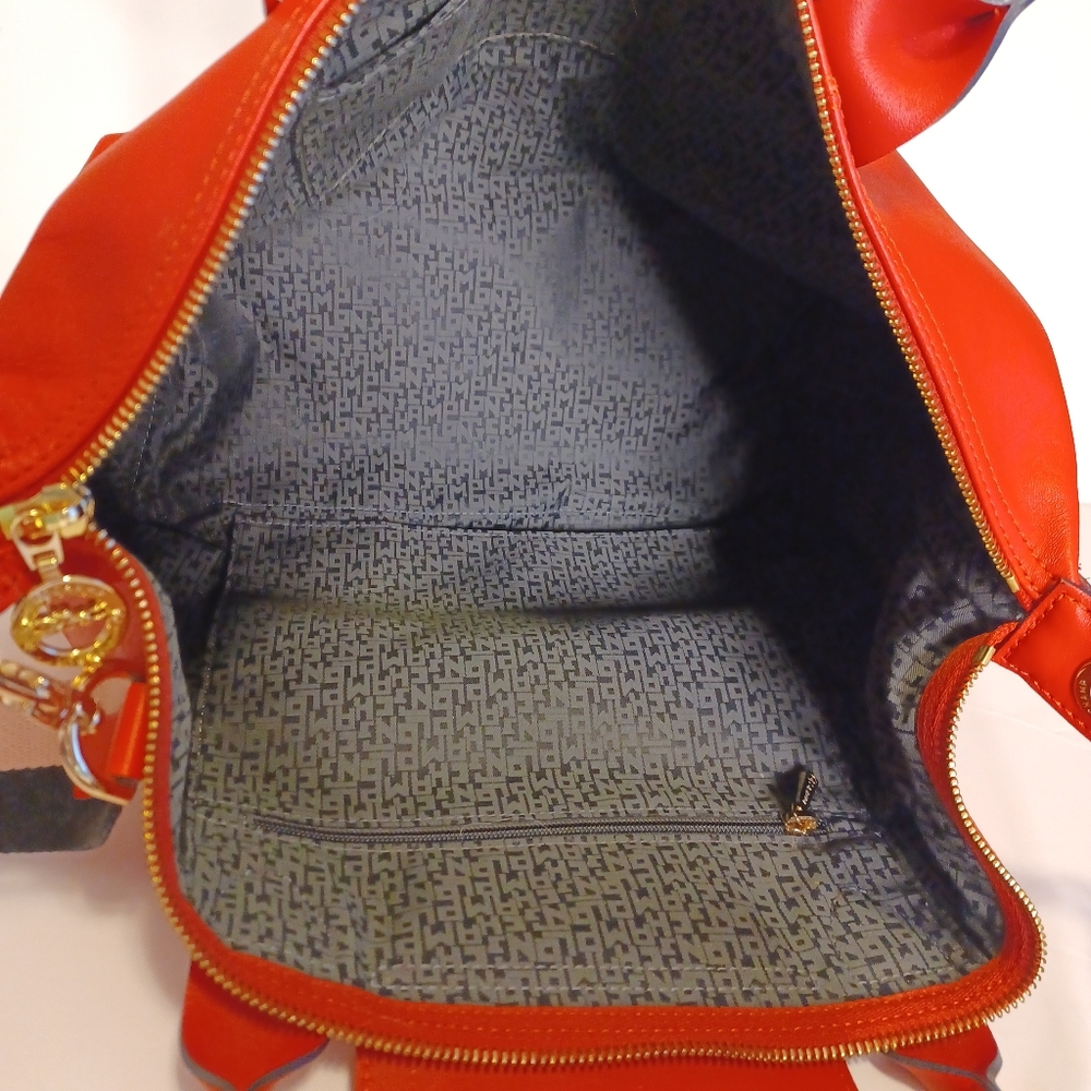 Longchamp Le Pliage Cuir Leather Satchel Handbag Purse - Picture 9 of 15